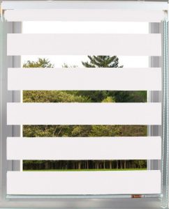 Day & Night White Zebra Vision Window Roller Blinds