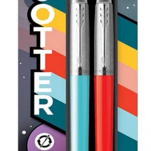 Parker Jotter Blue Ink Ballpoint Pens Pk 2