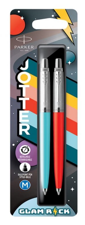 Parker Jotter Blue Ink Ballpoint Pens Pk 2
