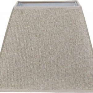 Cotton Linen Square Pyramid Grey Ceiling Table Floor Lamp Shade