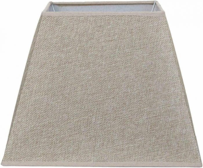 Cotton Linen Square Pyramid Grey Ceiling Table Floor Lamp Shade