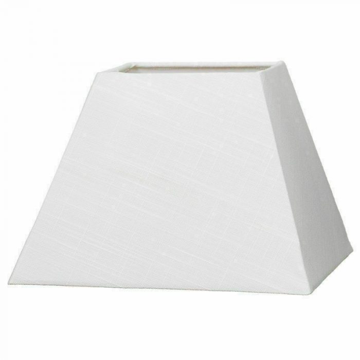 Cotton Linen Square Pyramid White Ceiling Table Floor Lamp Shade