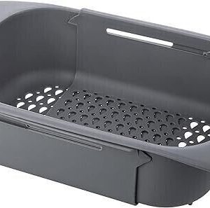 Expandable Grey Kitchen Sink Caddy Organiser