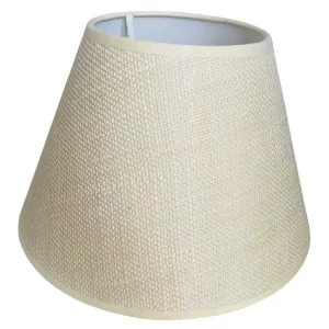 10" Natural Jute Fabric Coolie Table Lamp & Ceiling Light Shade