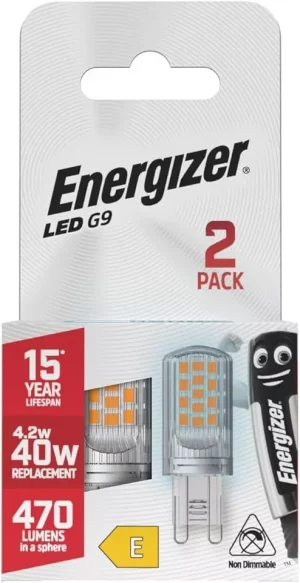 Energizer G9 LED Bulb Capsule Light Energy Saving 40w Halogen Daylight