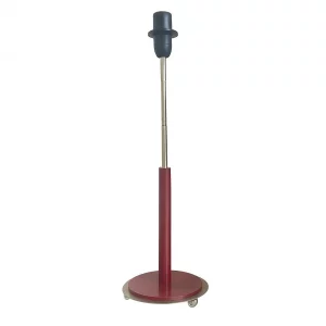 Talus Metal & Burgundy Wood Stick Table Lamp