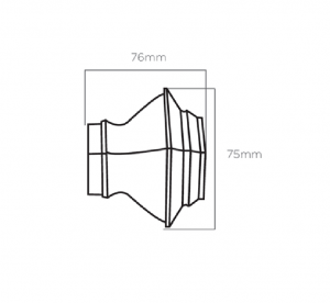 35mm Antique Brass Eyelet Curtain Pole Set with Adjustable Brackets, Aztec Finials