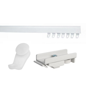 Fineline White Curtain Track- 40mm Top Fix Bracket