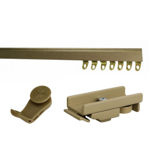 Fineline Antique Brass Curtain Track- 40mm Top Fix Bracket