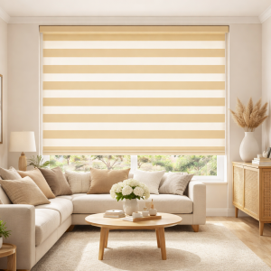 Day & Night Natural Zebra Roller Blinds