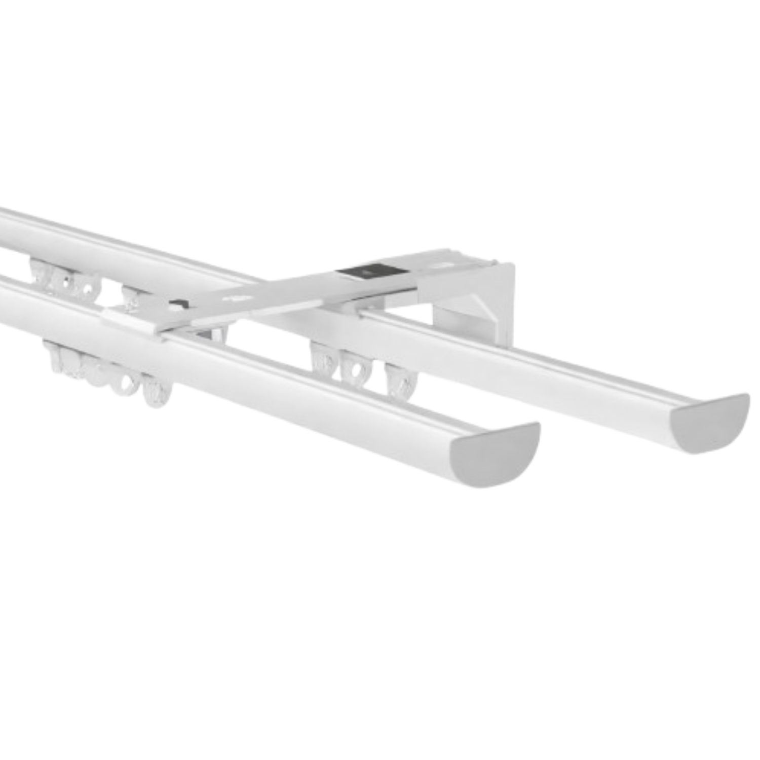 Discrete Double Curtain Track- Pro 132-170mm Face Fix Support Discrete Double Curtain Track- Pro 132-170mm Face Fix Support