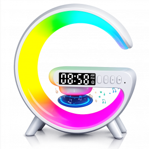 Bluetooth 5.0 Speaker with Alarm Clock & Wireless Charger G63