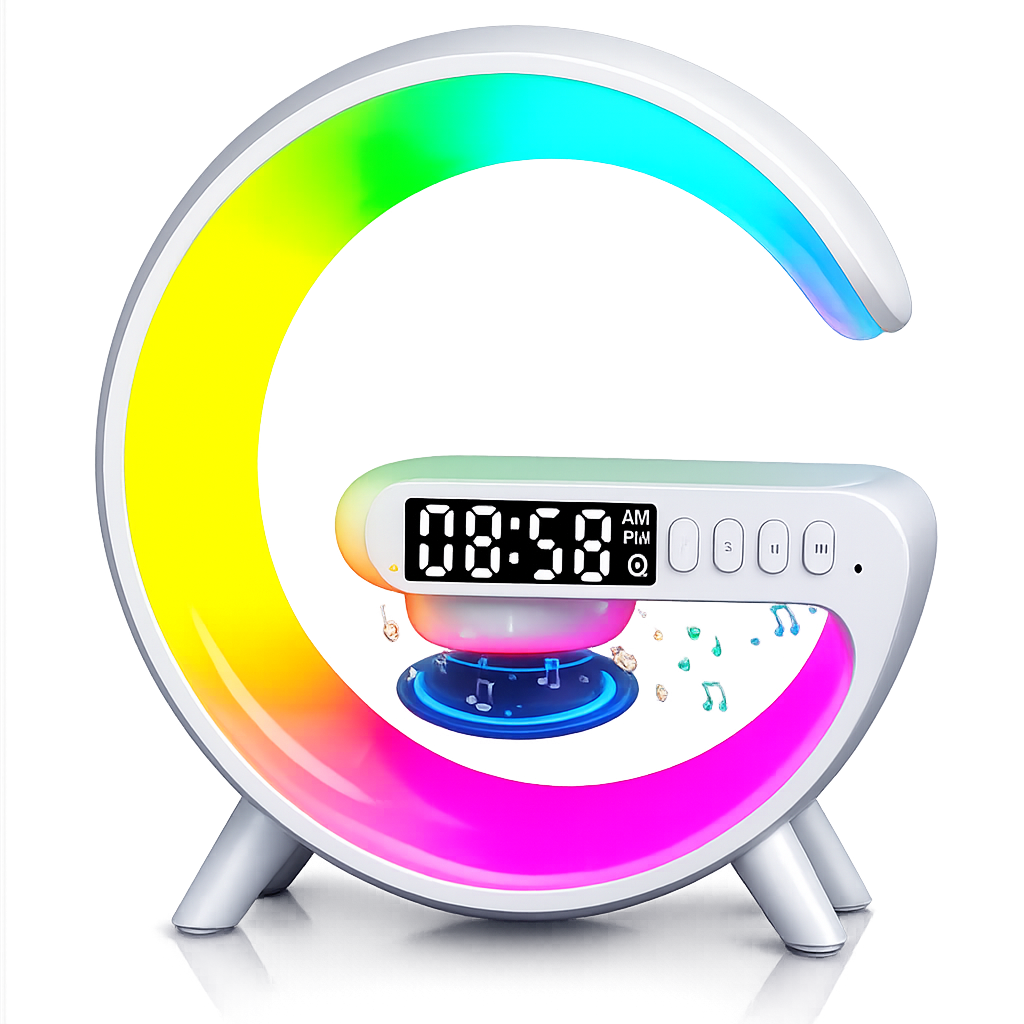 bluetooth speaker Bluetooth 5.0 Speaker with Alarm Clock & Wireless Charger G63