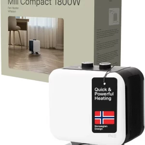 Mill Compact Portable PTC Ceramic Fan Heater 1800W