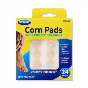 Rysons Corn Pads Soft Protector Rings – 24 Foot Pain Relief Pads