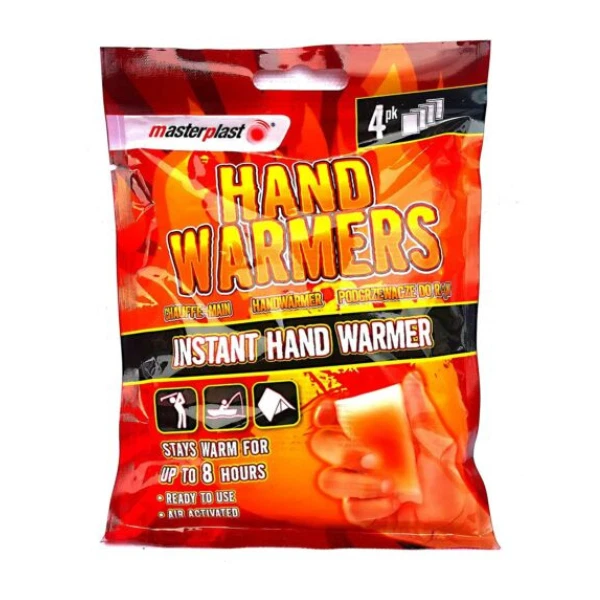 Masterplast Instant Hand Warmers 4 Pack Air Activated Heat Packs Masterplast Instant Hand Warmers 4 Pack Air Activated Heat Packs