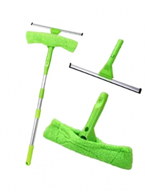 Extendable Telescopic Window Glass Cleaner Squeegee Wiper