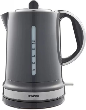 Tower Belle 1.5L Graphite Grey Curved Design Electric Jug Kettle