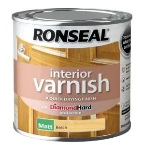 Ronseal Interior Varnish Matt Beech Paint 250ml