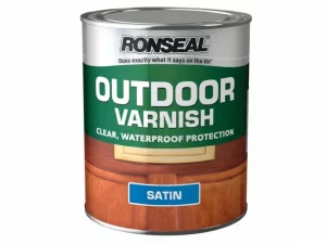 Ronseal Outdoor Varnish Clear Satin Exterior Paint 250ml