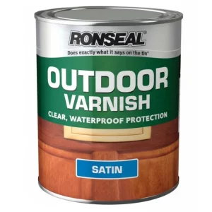 Ronseal Outdoor Varnish Clear Satin Exterior Paint 250ml