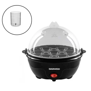 Daewoo Essentials Electric Egg Cooker & Steamer – Soft & Hard Boiled, 7-Egg Capacity